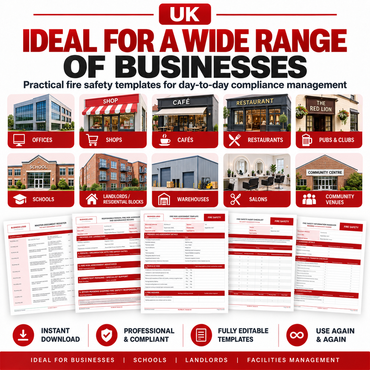 Fire Safety Management Pack – England & Wales Edition 2026 – Digital Download