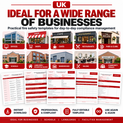 Fire Safety Management Pack – England & Wales Edition 2026 – Digital Download