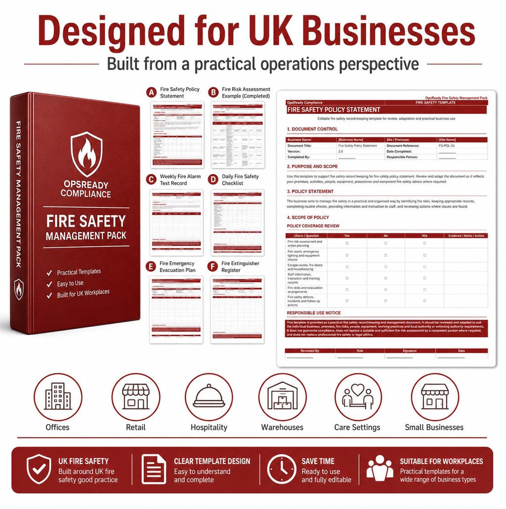 Fire Safety Management Pack – Scotland Edition 2026 – Digital Download
