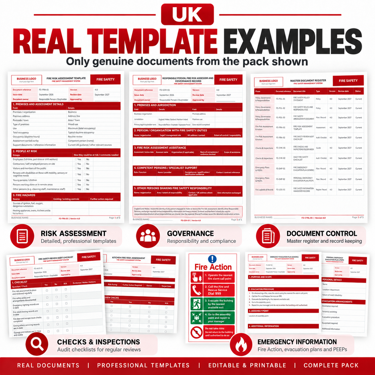 Fire Safety Management Pack – England & Wales Edition 2026 – Digital Download