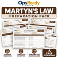 Martyn’s Law Preparation Pack – Editable Templates, Completed Examples & Guidance – FREE Digital Download